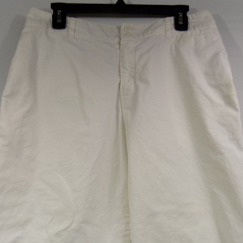 Eddie Bauer White Cotton Pants Size 10 - Picture 3 of 7